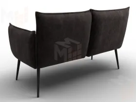 Диван прямой Лига-083 ( велюр BRUT 17 коричневый )