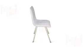 Стул Бруно (паук Т2) Бежевый муар, Кожзам Белый