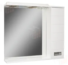 Шкаф-зеркало Cube 65 Эл. левый/правый Домино