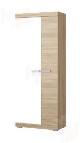 Шкаф ШС-800 СОНАТА с полками Дуб Сонома-Белый глянец