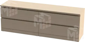 Комод Варма 4Д  дуб беленый