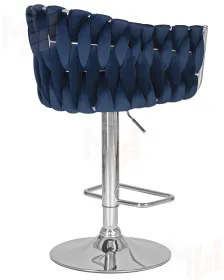 Стул барный DOBRIN MARCEL (синий велюр (MJ9-117))