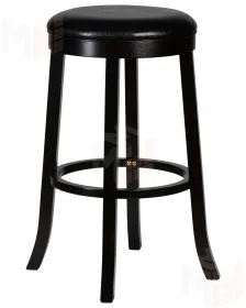 Круглый барный табурет DOBRIN BOB BAR (капучино, черный)