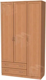 Шкаф для белья со штангой, полками и ящиками 114