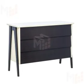 Комод Leset "Сканди" 3 ящ. (Дуб шампань, компаньон Венге/Дуб шампань)