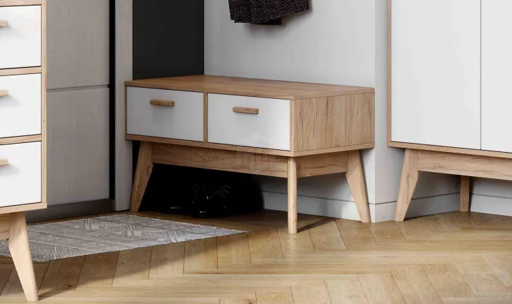 Тумба с двумя ящиками Калгари для прихожей