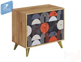 Комод Фьюжн КМ-002 крафт золотой/Vinil