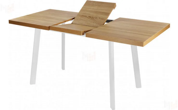 Стол раскладной Лаки Лофт 120 Дуб Сонома/Белый