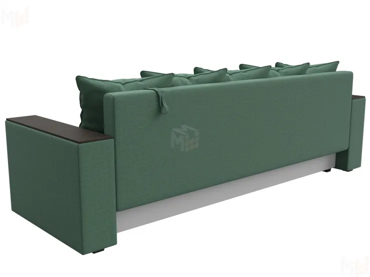 Диван прямой Дубай Лайт полки слева ( Зеленый )