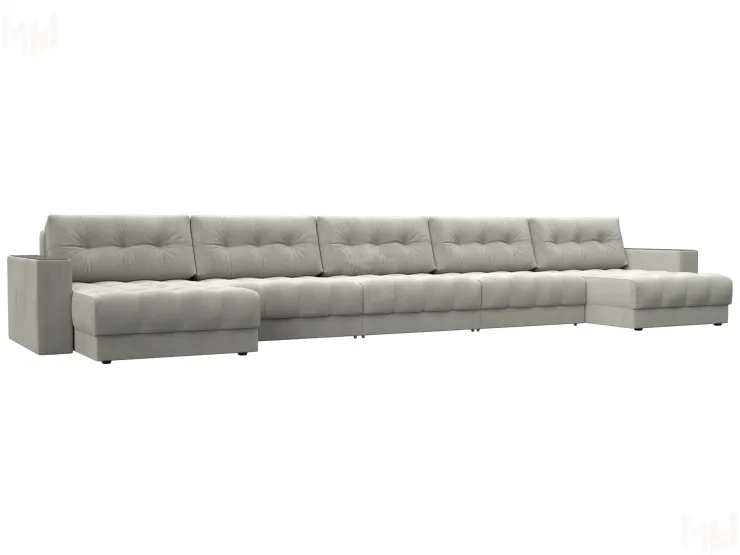 Диван П-образный с декором Лига-049 НПБ Мегалонг