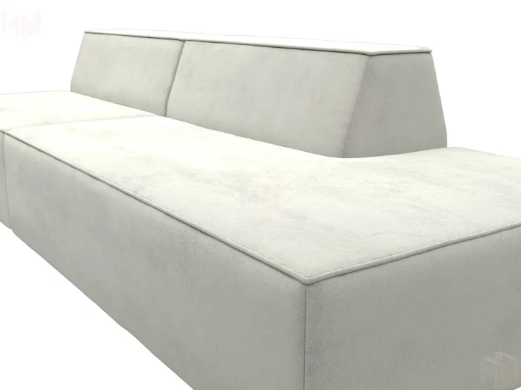 Диван прямой модульный Монс Модерн правый ( TOWER 01 молочный )