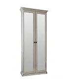 Шкаф Афина 2-дверный с зеркалом крем корень