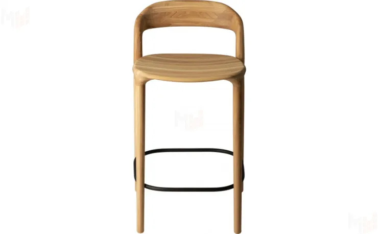 Стул полубарный деревянный из массива дуба Соул  Дуб натуральный