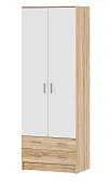 Шкаф Дуэт Беатрис Сонома-Белый глянец