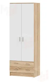 Шкаф Дуэт Беатрис Сонома-Белый глянец