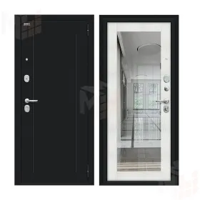 Входная металлическая дверь Флэш с зеркалом Bianco Veralinga