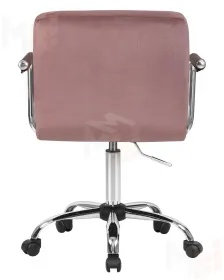 Офисное кресло для персонала DOBRIN TERRY (пудрово-розовый велюр (MJ9-32))