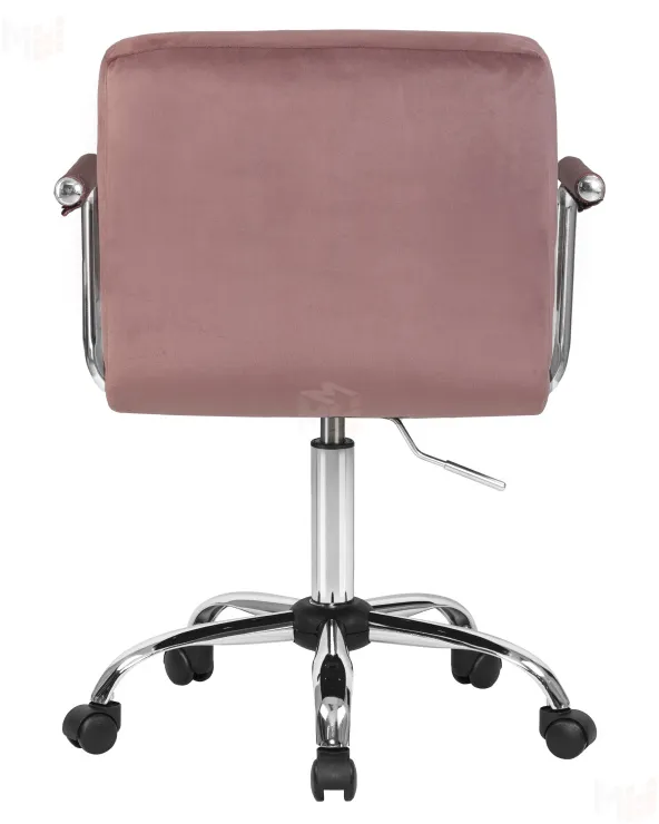 Офисное кресло для персонала DOBRIN TERRY (пудрово-розовый велюр (MJ9-32))