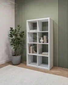 S00036 Фора 8 стеллаж 76х146х38, белый