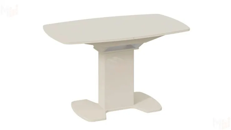 Стол обеденный Портофино - СМ(ТД)-105.02.11(1) Бежевое, Стекло бежевое матовое LUX