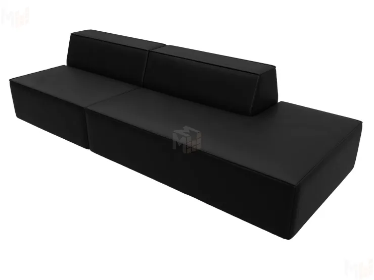 Диван прямой модульный Монс Модерн правый ( GRIFON 18 черный )