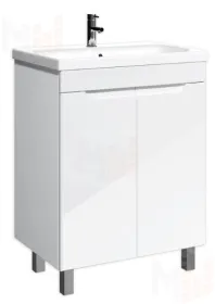 Тумба под умывальник "ELEN 65 Optima" без ящика глянец Домино