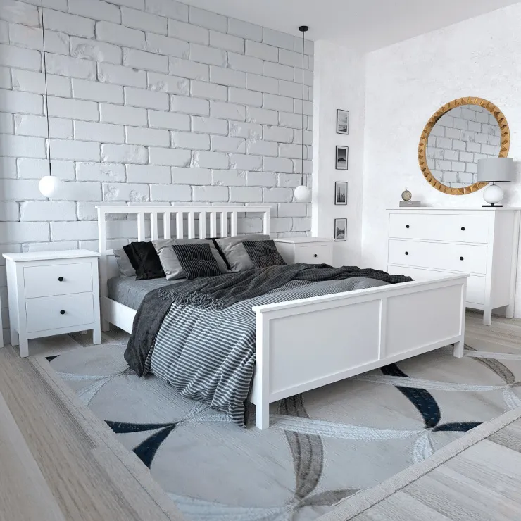 Кровать Хэмнес (1600*2000мм) Ф-156.02_белая