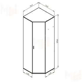 Угловой шкаф Дельта - 1