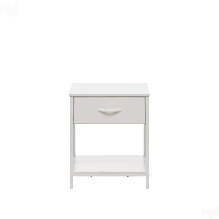 Комод Leset Линкс с ящиком и полкой (к/з), Каркас Белый, ящики Белые (Белый/Белый)