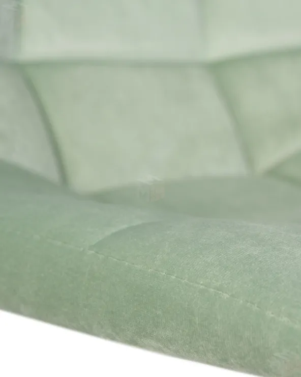 Стул барный DOBRIN TAILOR WHITE (пудрово-мятный велюр (MJ9-87))