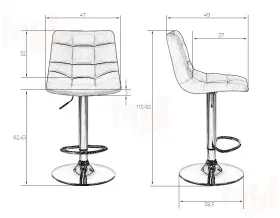 Стул барный DOBRIN TAILOR (зеленый велюр (MJ9-88))
