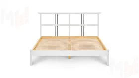 Кровать из массива Войвыв 160*200 белая