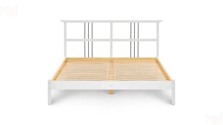 Кровать из массива Войвыв 160*200 белая