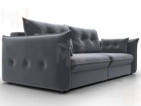 Диван прямой Лига-100 НПБ ( SEVEN 17 серый )