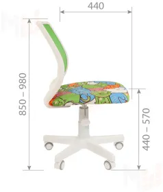 Детское кресло CHAIRMAN KIDS 112 белое