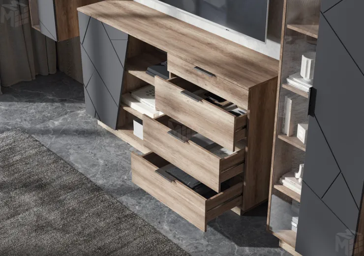 Комод Даллас КМ 01 1704 4 ящика