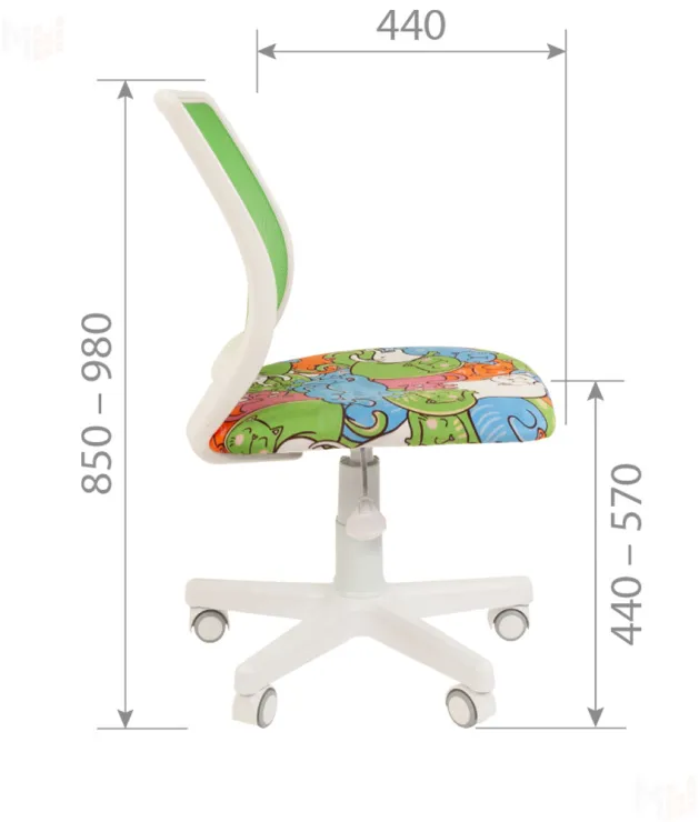 Детское кресло CHAIRMAN KIDS 112 белое