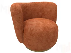 Кресло Лига-072 ( шеннил CRUZ 60 терракотовый )