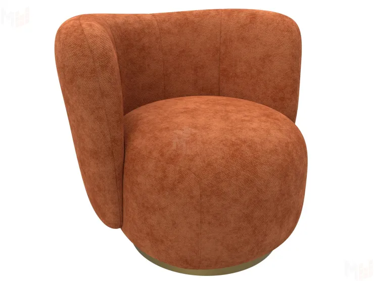 Кресло Лига-072 ( шеннил CRUZ 60 терракотовый )