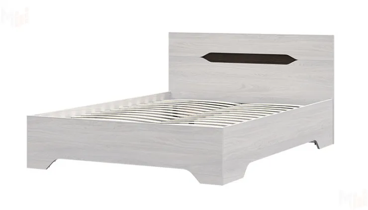 Кровать 1,4 с ортопедическим основанием Валенсия КР-011 дуб анкор светлый