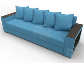 Диван прямой Дубай Лайт ( Голубой )