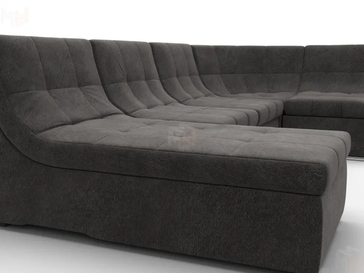 Диван П-образный модульный Холидей ( LAIM 10 темно-коричневый )