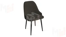 Стул Гранд К1К Черный муар, Велюр Confetti Stone