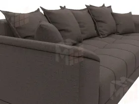 Диван прямой НордСтар НПБ ( Амур 05 коричневый )