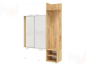 Прихожая Стелла (Дуб крафт/белый глянец)