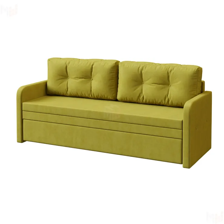 Диван №525 (ткань VELUTO 28 горчичный)