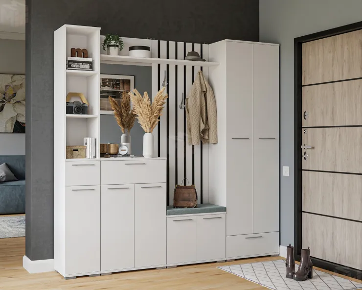 Модульная прихожая Калифорния (Белый)