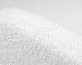 Кресло дизайнерское DOBRIN EMILY (белый (букле) ткань , хромированная сталь)