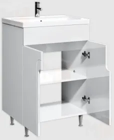 Тумба под умывальник "Енисей 60 Лилия" без ящика Айсберг