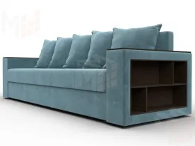 Диван прямой Дубай Лайт ( SEVEN 113 бирюзовый )